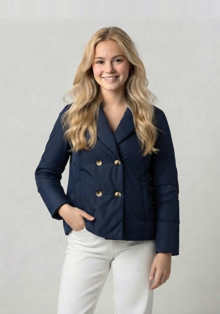 Double-breasted padded jacket