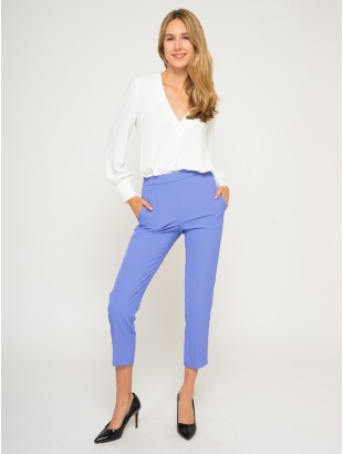 CLASSIC TROUSERS WITH ELASTIC WAIST