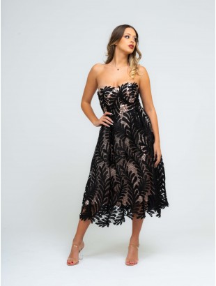 MEDIUM DRESS IN EMBROIDERED LACE