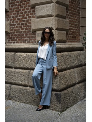 PALAZZO TROUSERS IN TECHNICAL FABRIC