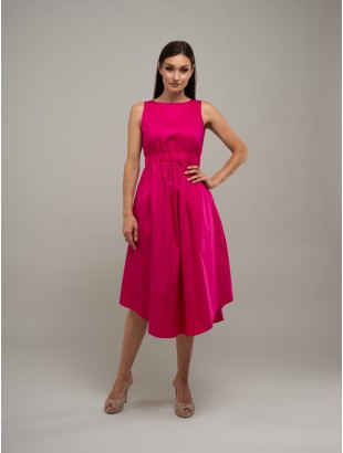 SLEEVELESS DRESS WRAPPED AT THE WAIST WITH POCKETS
