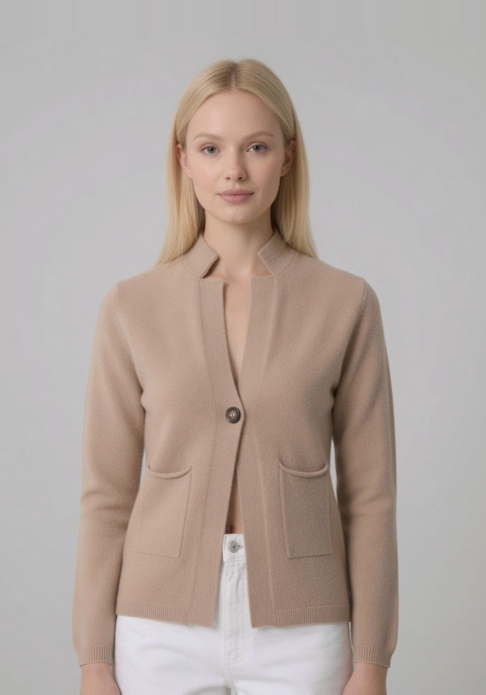 Cardigan con un bottone