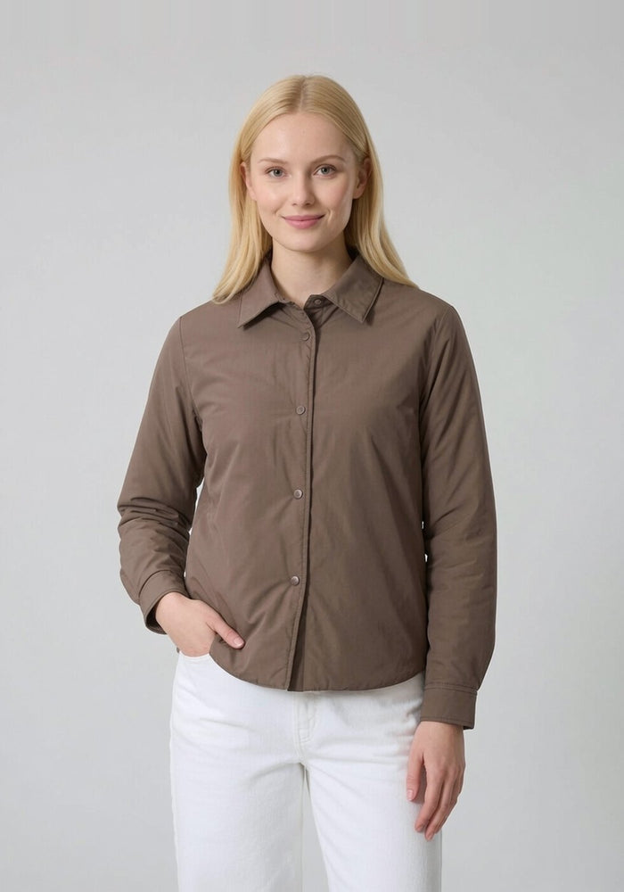 Padded shirt jacket